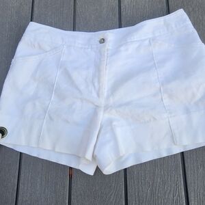 Camille LA VIE shorts white rivets rope ties nautical minimalist resort wear